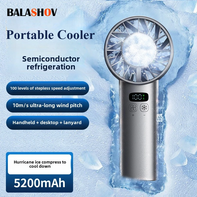 Outdoor Camping Ventilator - مروحة تبريد عالية السرعة محمولة باليد،