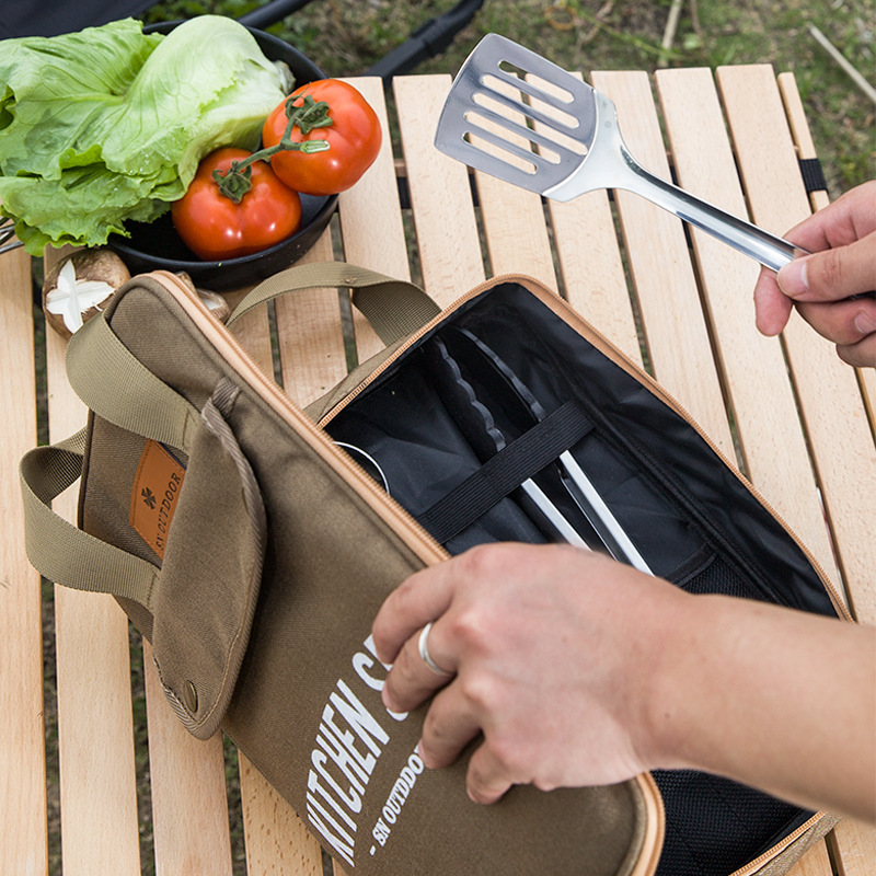 Outdoor Camping Uk - طقم أدوات طهي للتخييم مكون من
