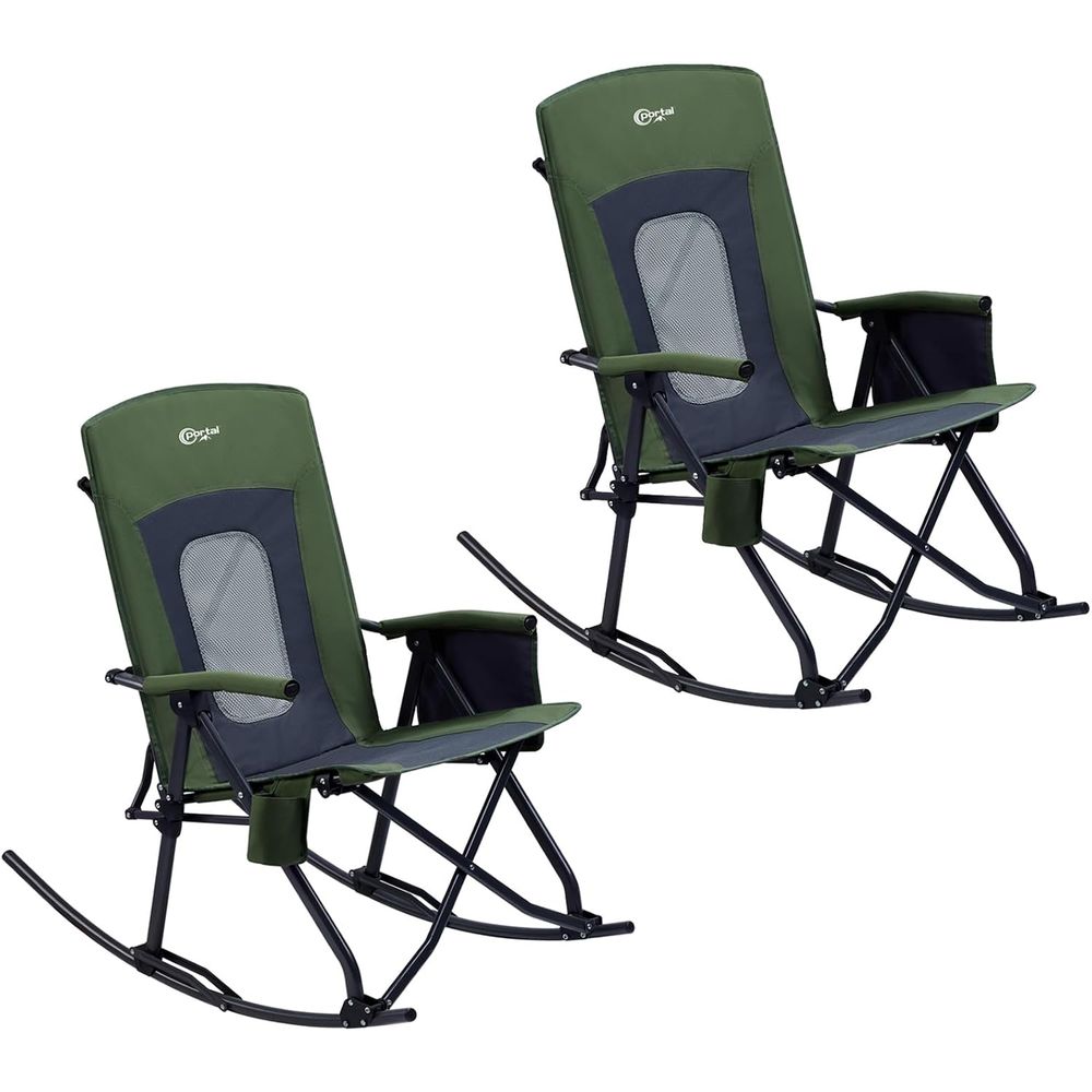 Outdoor Camping Rocker - كرسي تخييم هزاز كبير الحجم قابل