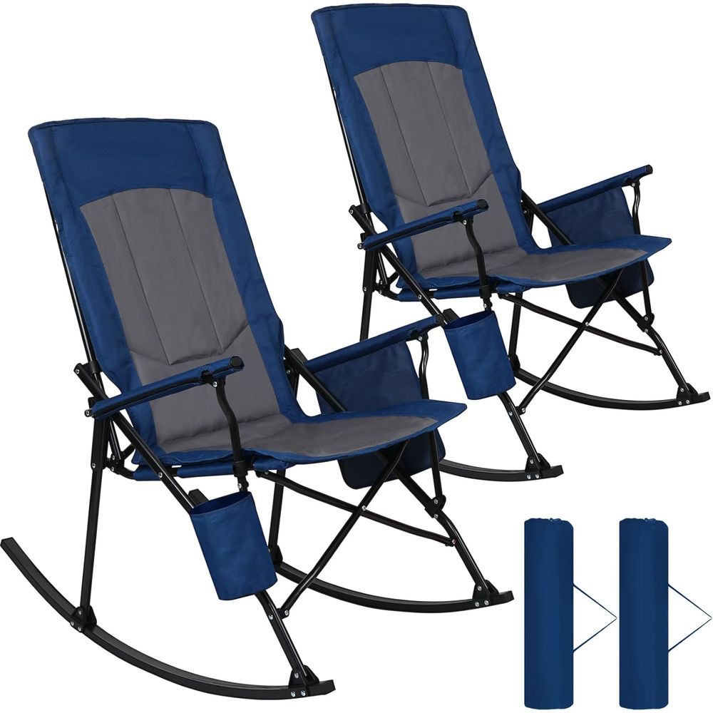 Outdoor Camping Rocker - كرسي هزاز محمول عالي التحمل مع