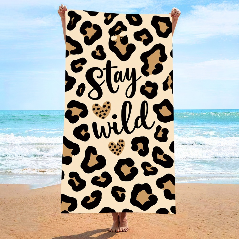 Outdoor Camping Blanket - منشفة شاطئ سريعة الجفاف بطباعة جلد