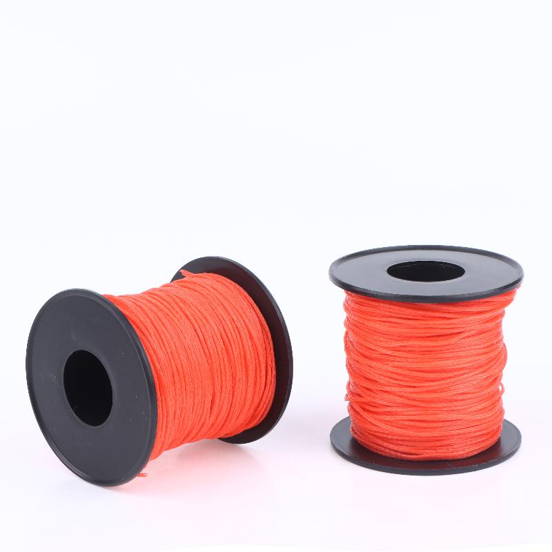 Camping Rope - 50 متر/لفة خيط تحديد أحمر للبناء
