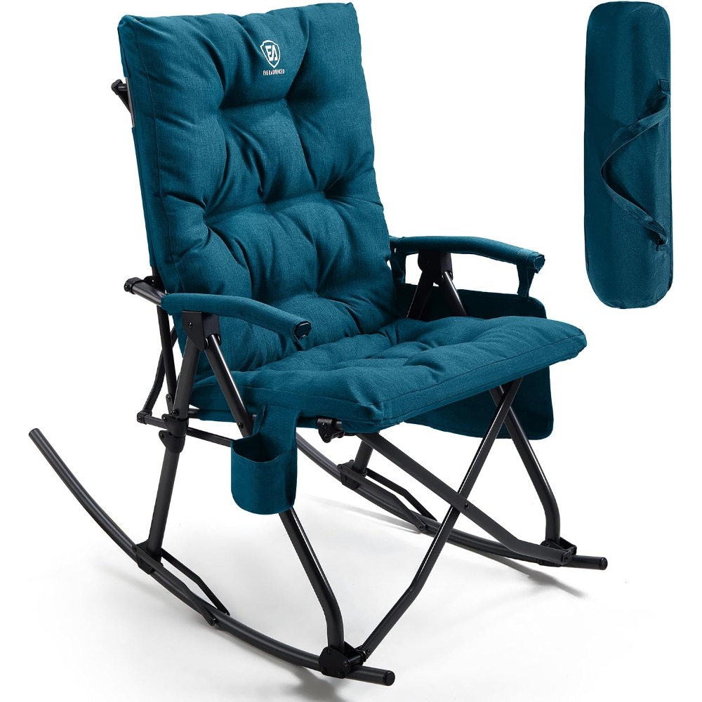 Outdoor Camping Rocker - كرسي تخييم هزاز قابل للطي كبير