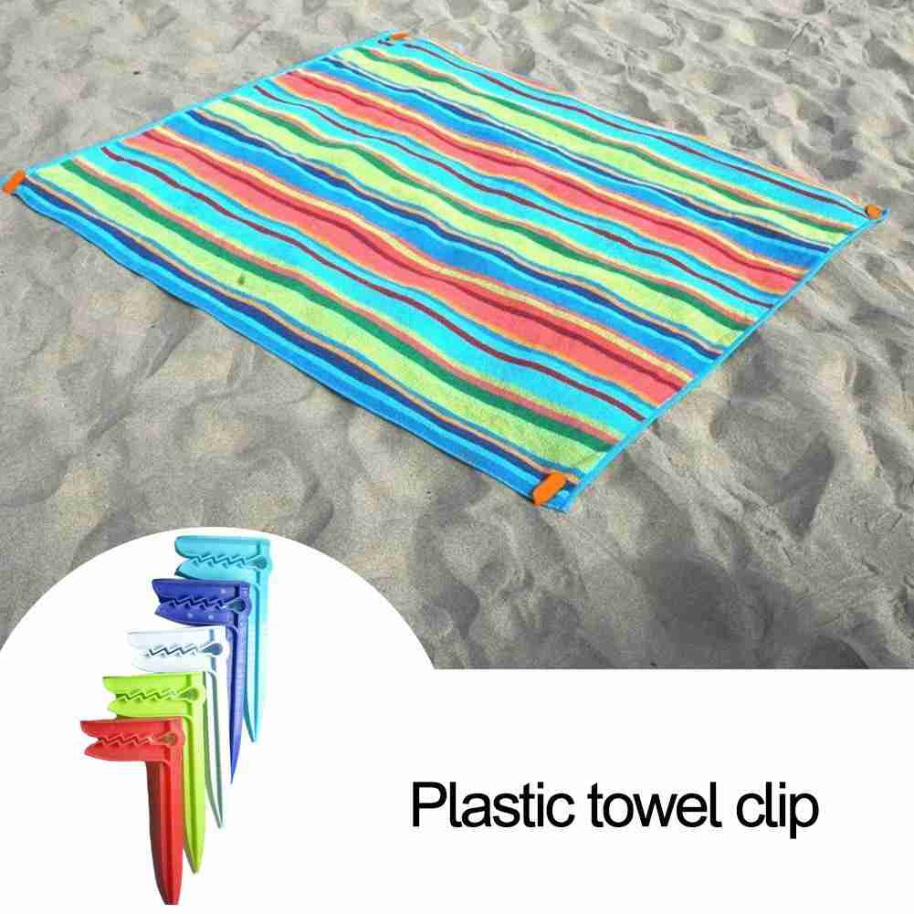 Outdoor Camping Rugs - مشبك مناشف الشاطئ لحصيرة التخييم ،