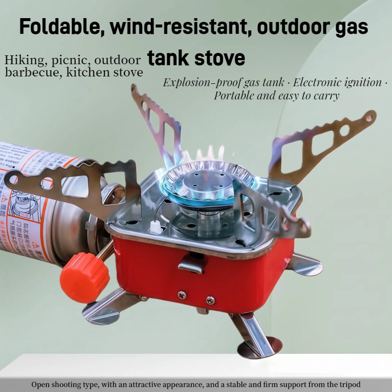 Outdoor Camping Oven - موقد غاز محمول قابل للطي للتخييم
