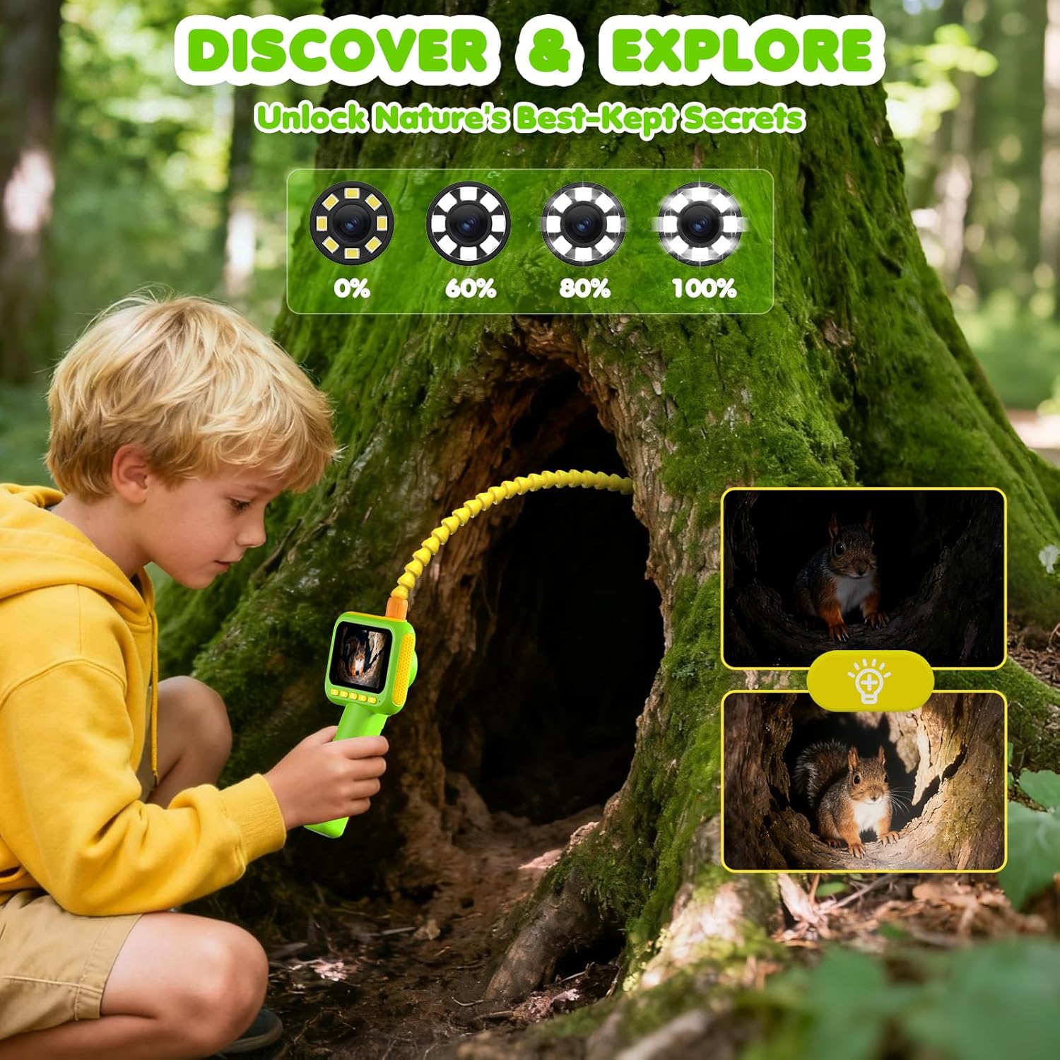 Outdoor Y Camping - منظار داخلي للأطفال، كاميرا فحص على