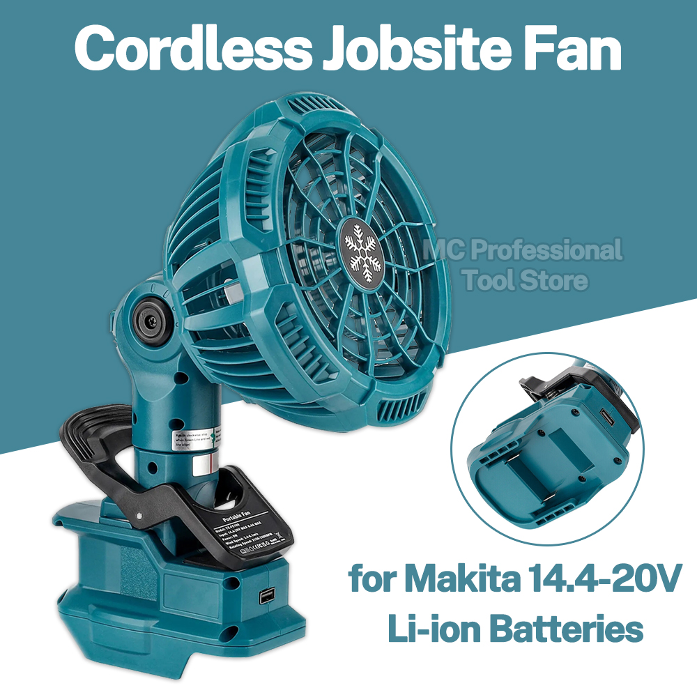 Outdoor Camping Jobs - مشبك محمول على مروحة ماكيتا ،