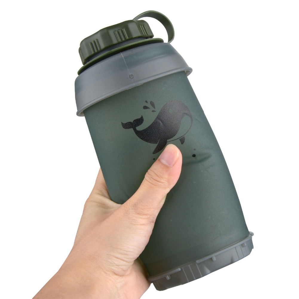 زجاجة ماء قابلة للطي سعة 750 م - مراجعة Outdoor Camping Water Tank وسعره