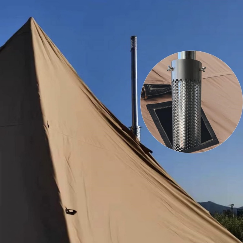 موقد للتخييم الأنابيب الفولاذ  - مراجعة Outdoor Camping Oven وسعره