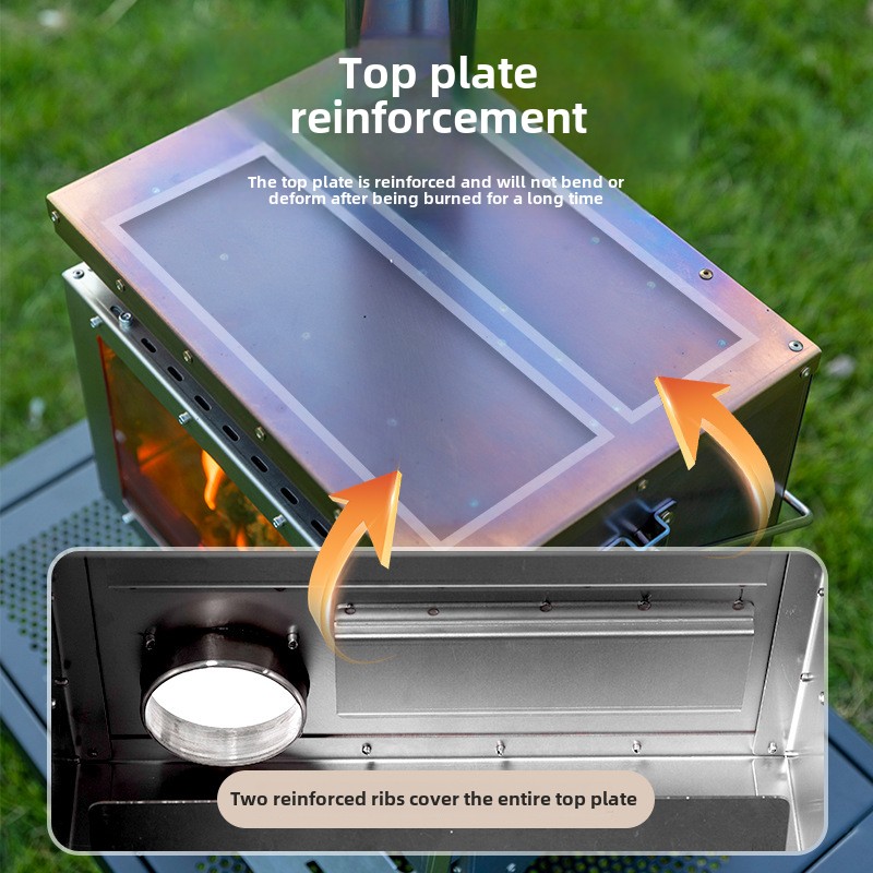 مدفأة حطب، مدفأة حطب ماستر، مد - مراجعة Outdoor Camping Fireplace وسعره