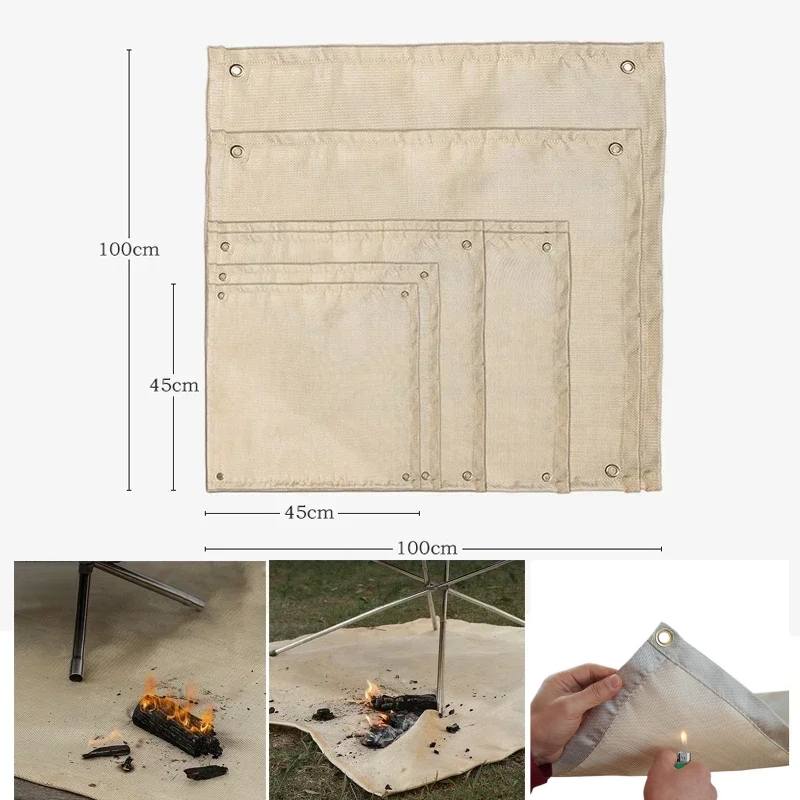 بساط مقاوم للحريق للتخييم، بطا - مراجعة Outdoor Camping Blanket وسعره