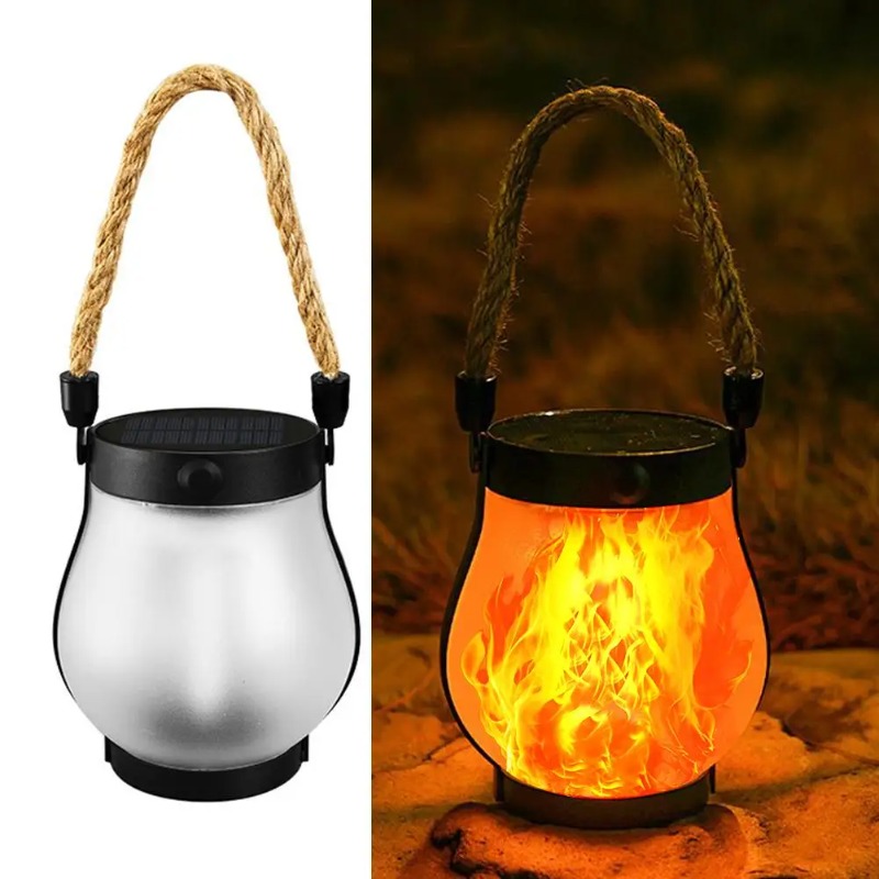 مصباح شمسي بتأثير اللهب قابل ل - مراجعة Camping Rope وسعره