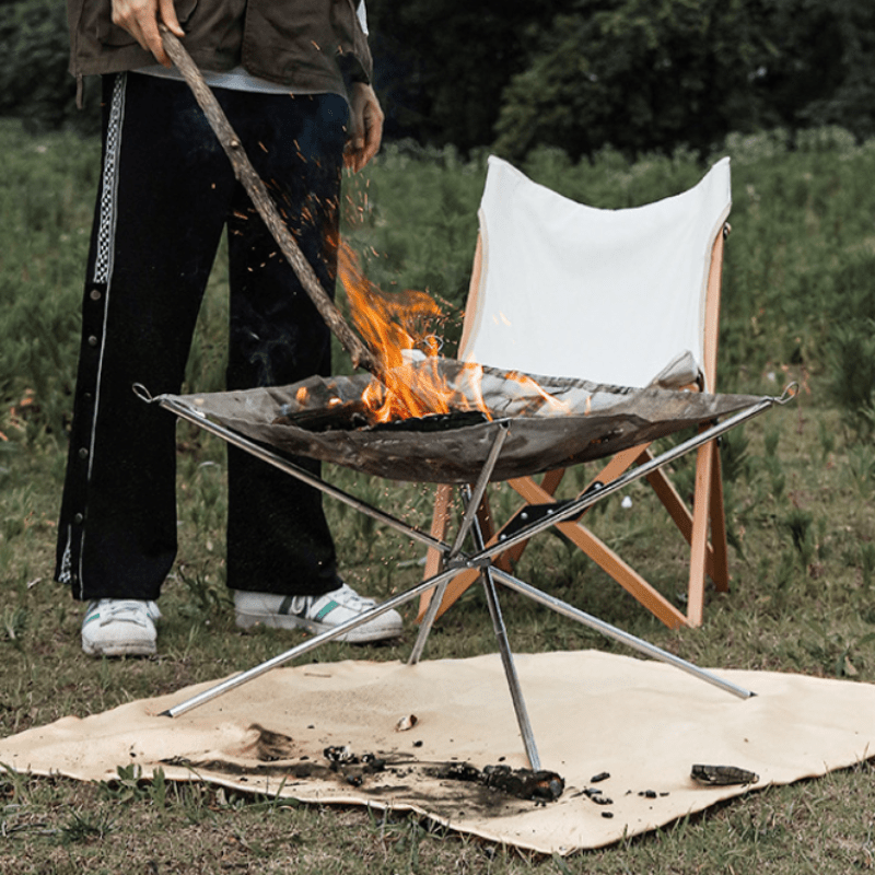 موقد تخييم محمول قابل للطي من  - مراجعة Outdoor Camping Fireplace وسعره
