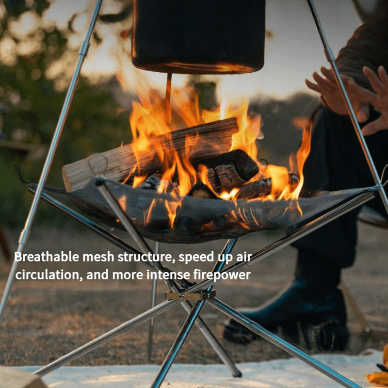 موقد تخييم محمول قابل للطي من  - مراجعة Outdoor Camping Fireplace وسعره