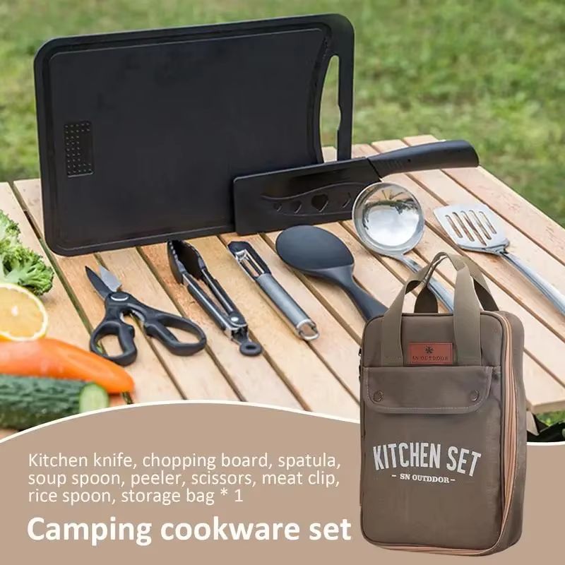 طقم أدوات طهي للتخييم مكون من  - مراجعة Outdoor Camping Uk وسعره