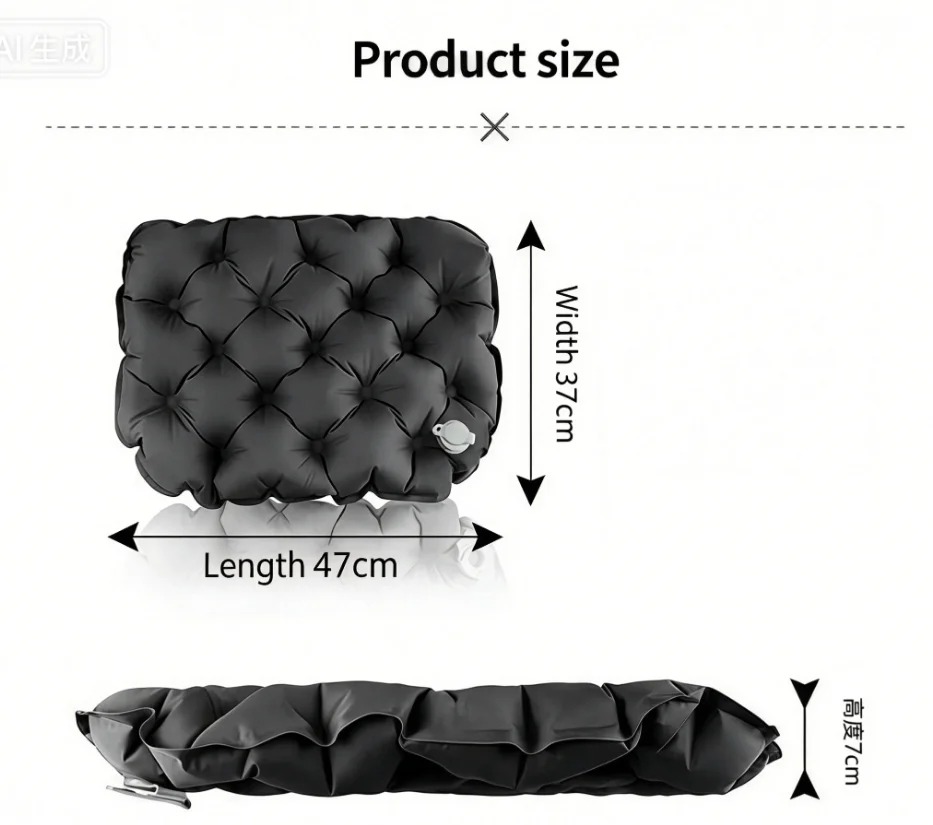 وسادة هوائية محمولة قابلة للنف - مراجعة Outdoor Camping Rugs وسعره