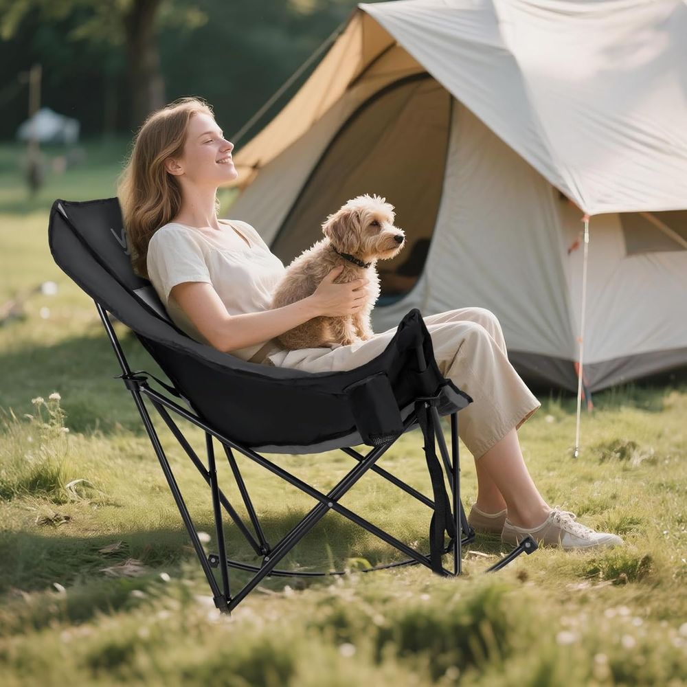 كرسي هزاز محمول للاستخدام الخا - مراجعة Outdoor Camping Rocker وسعره