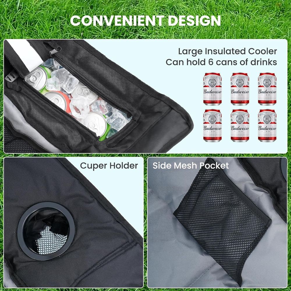 كرسي هزاز محمول للاستخدام الخا - مراجعة Outdoor Camping Rocker وسعره