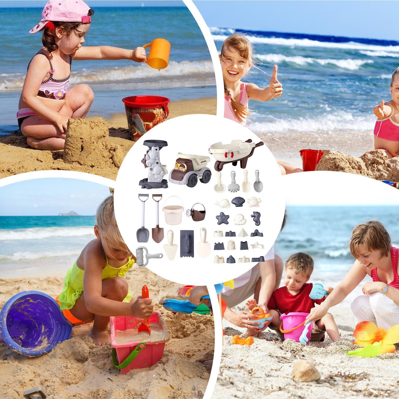 ألعاب رمل الشاطئ دلو رمل ومجار - مراجعة Outdoor Camping Activities For Kids وسعره