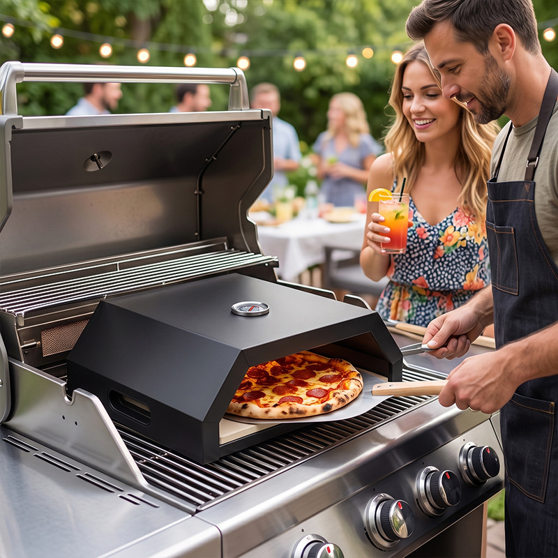 فرن بيتزا محمول يعمل بالغاز مق - مراجعة Outdoor Camping Oven وسعره