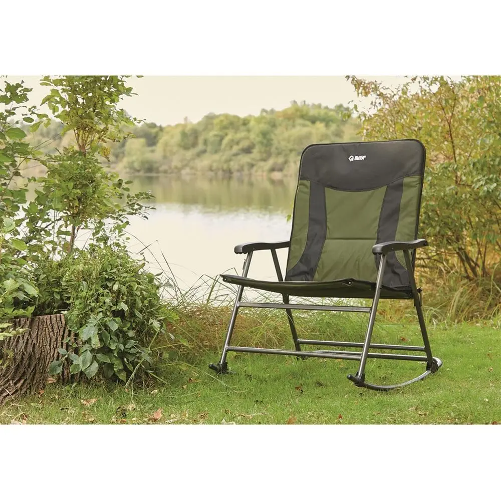 كرسي تخييم هزاز محمول كبير الح - مراجعة Outdoor Camping Rocker وسعره