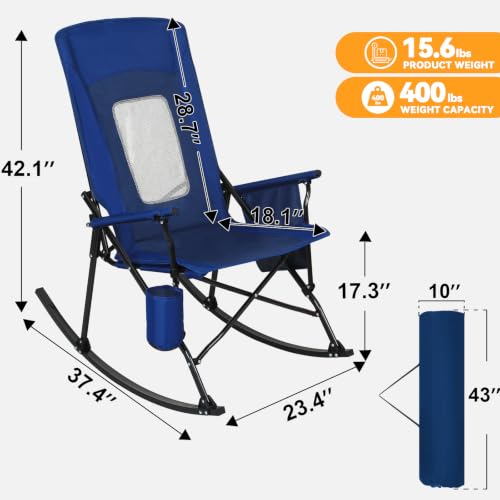 كرسيان قابلان للطي للبالغين، ك - مراجعة Outdoor Camping Rocker وسعره