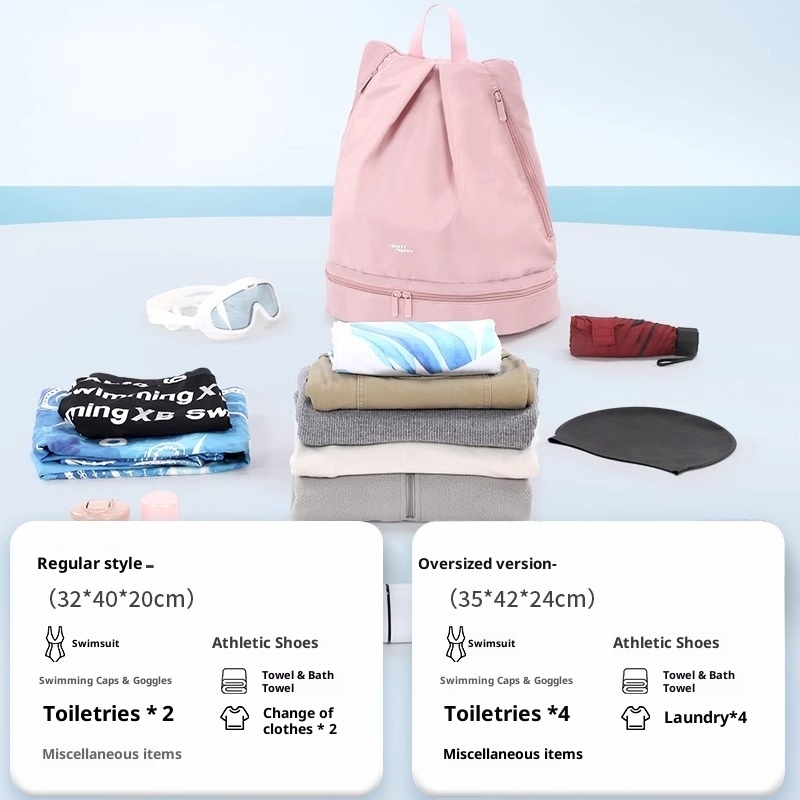 حقيبة ظهر للسباحة بفصل للأشياء - مراجعة Dry Bag Waterproof وسعره