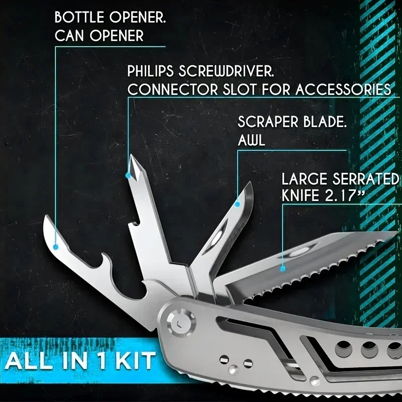 أداة متعددة الوظائف 24 في 1 مع - مراجعة Outdoor Camping Essential Gear وسعره
