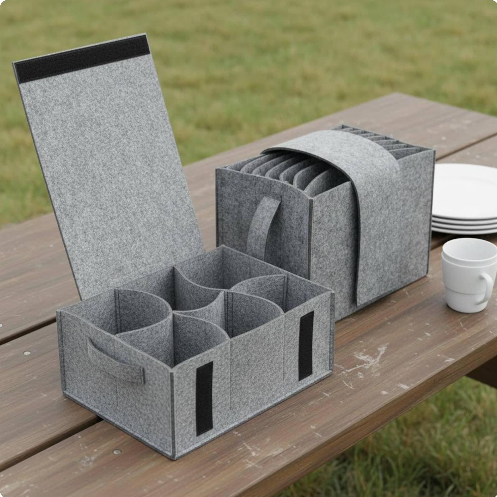 حقيبة تخزين منزلية من اللباد،  - مراجعة Outdoor Camping Kitchen وسعره