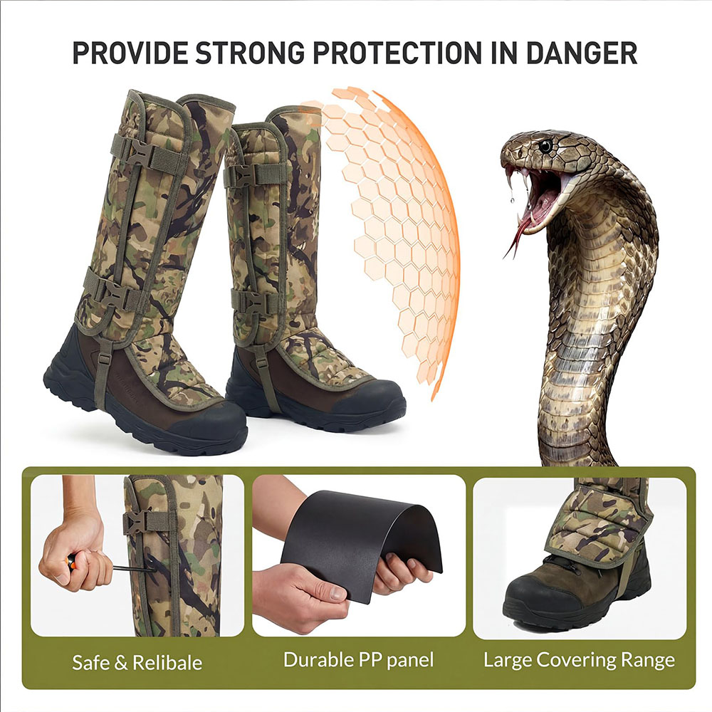 واقيات الساق التكتيكية المموهة - مراجعة Trekking Gaiters وسعره