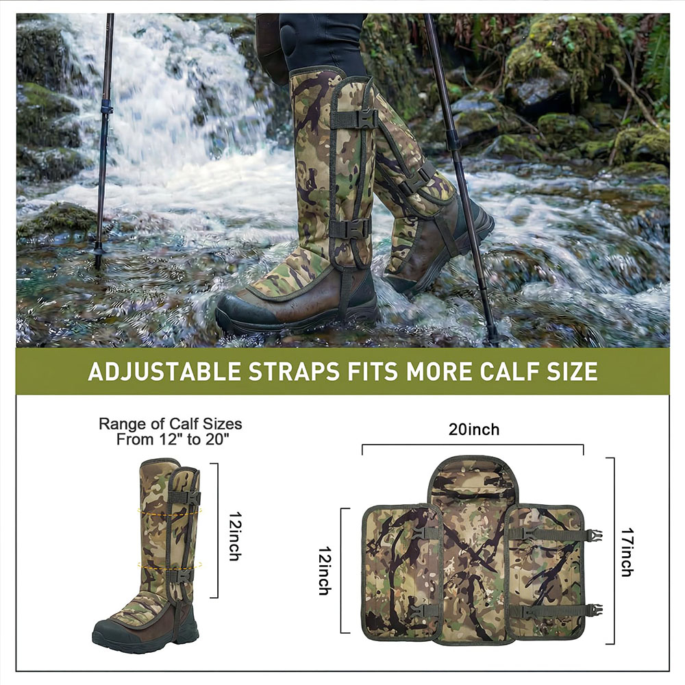 واقيات الساق التكتيكية المموهة - مراجعة Trekking Gaiters وسعره