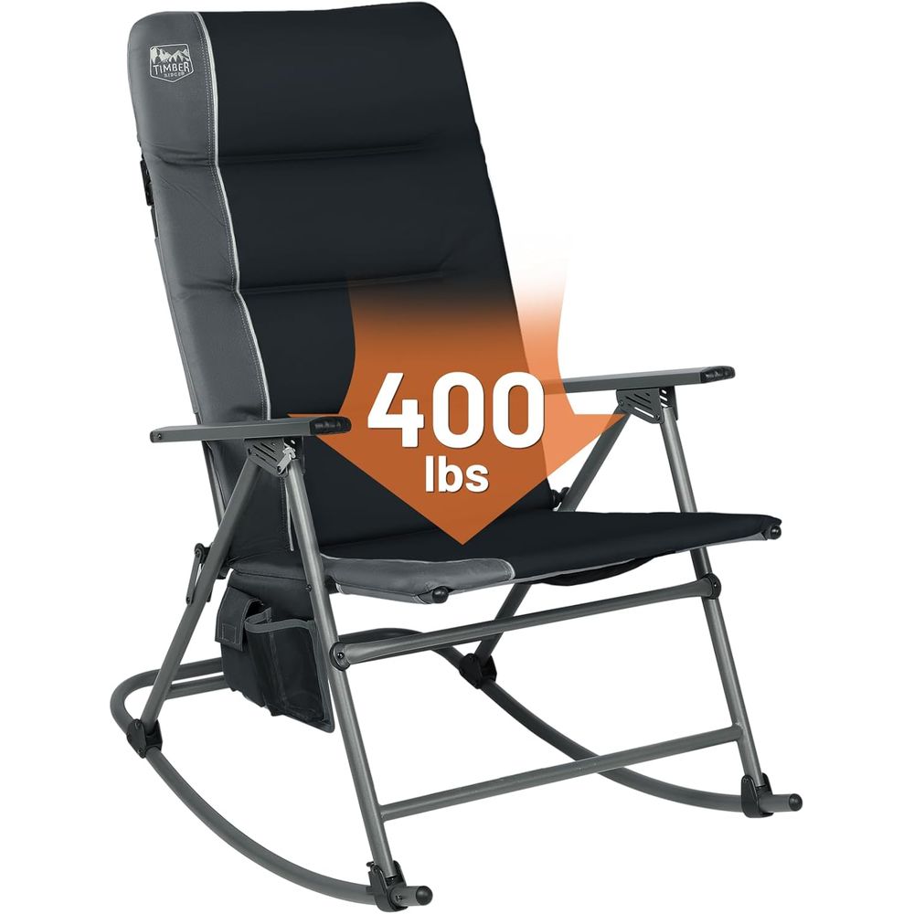 كرسي هزاز كبير الحجم للتخييم،  - مراجعة Outdoor Camping Rocker وسعره