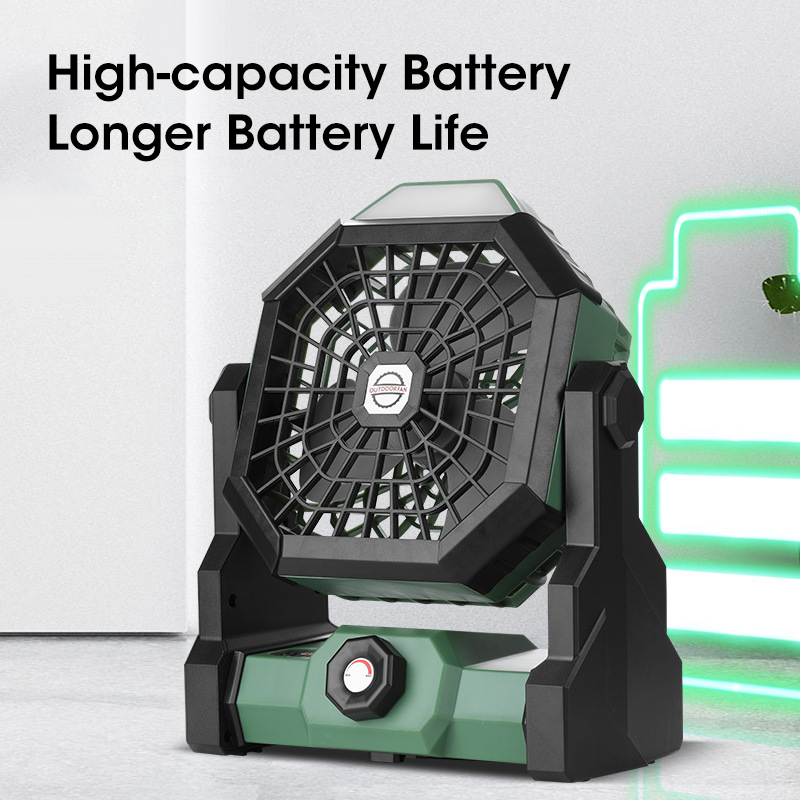 مروحة تخييم 10000 مللي أمبير ف - مراجعة Outdoor Camping Ventilator وسعره