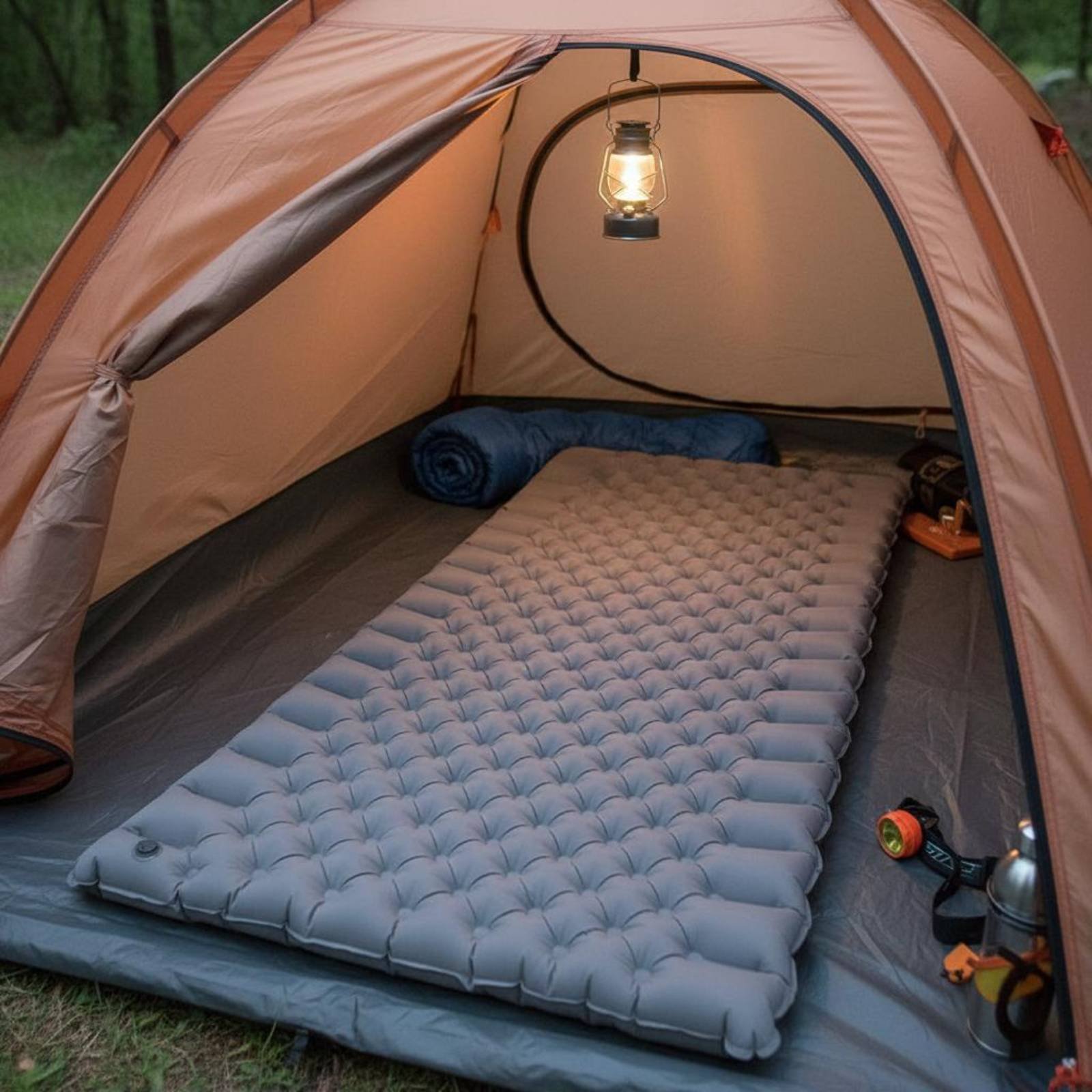فراش تخييم قابل للنفخ من الناي - مراجعة Outdoor Camping Rugs وسعره