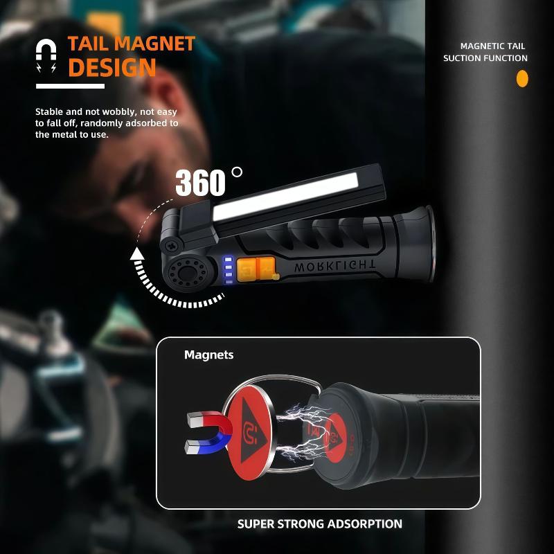 مصباح يدوي LED قابل لإعادة الش - مراجعة Outdoor Camping Jobs وسعره