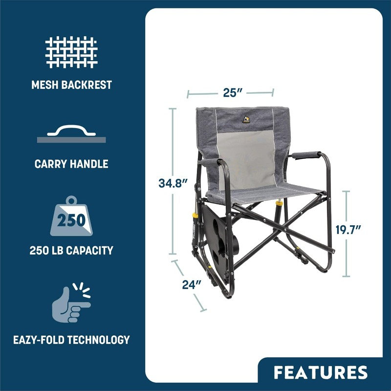 كرسي هزاز قابل للطي محمول من G - مراجعة Outdoor Camping Rocker وسعره