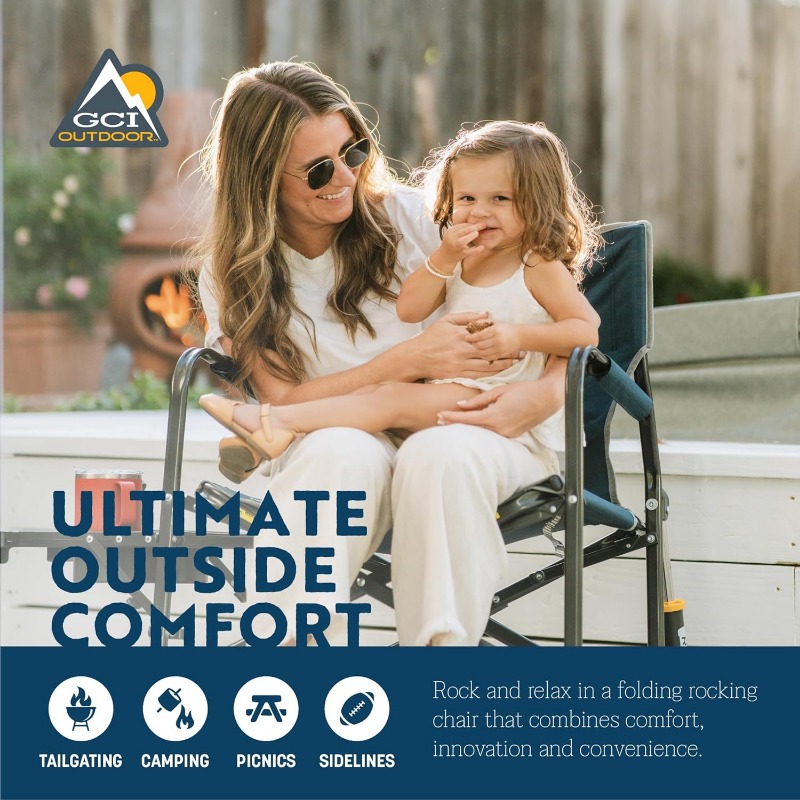 كرسي هزاز قابل للطي محمول من G - مراجعة Outdoor Camping Rocker وسعره