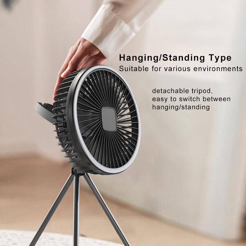 مروحة تخييم محمولة 10000 مللي  - مراجعة Outdoor Camping Ventilator وسعره