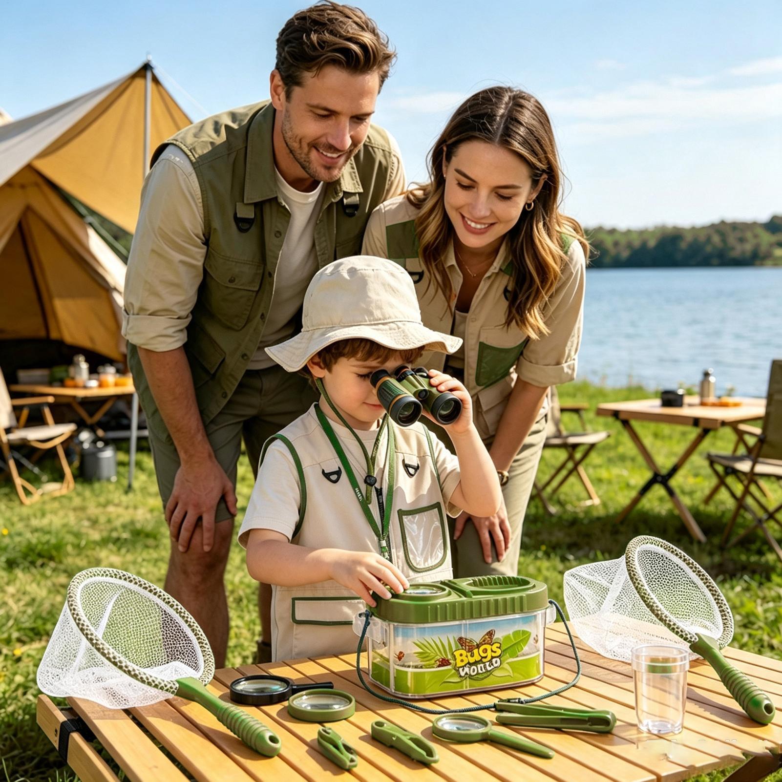 مجموعة مغامرات للأطفال مع قبعة - مراجعة Outdoor Camping Activities For Kids وسعره