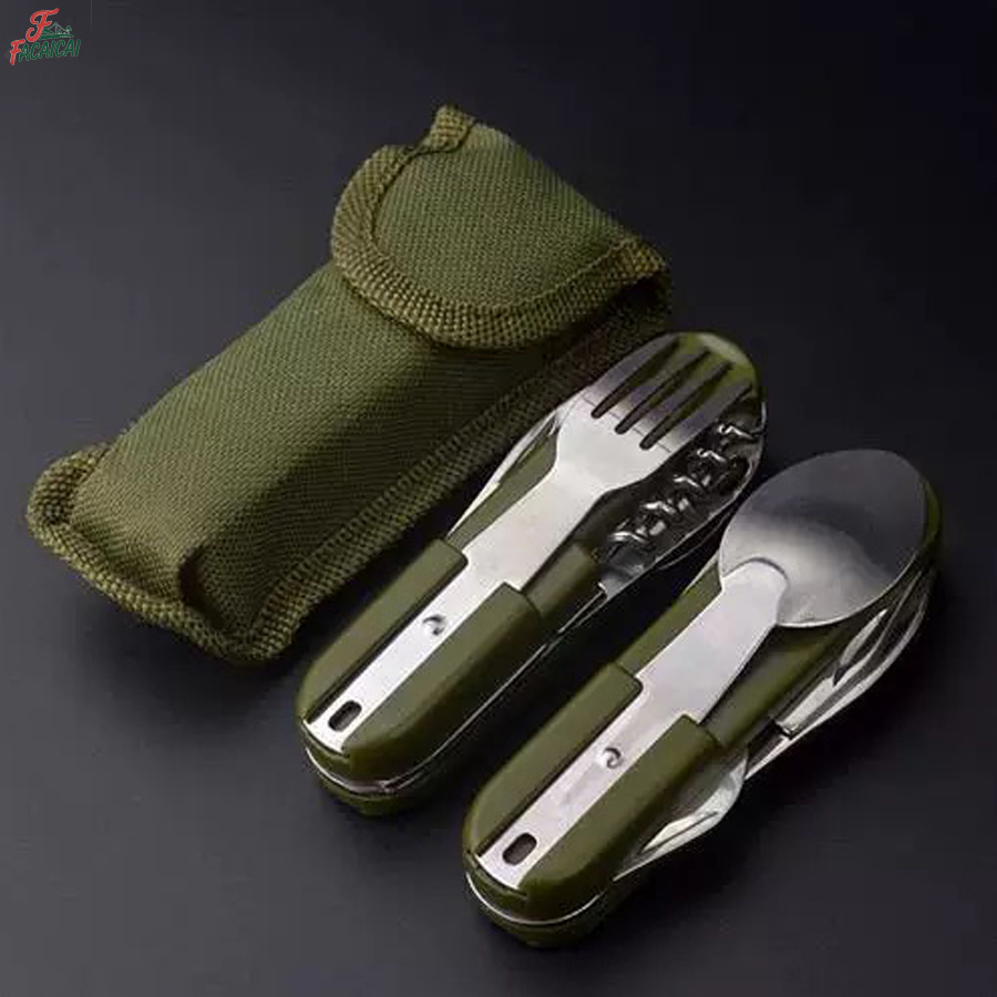 معدات التخييم: طقم سفر 5 في 1  - مراجعة Outdoor Camping Essential Gear وسعره
