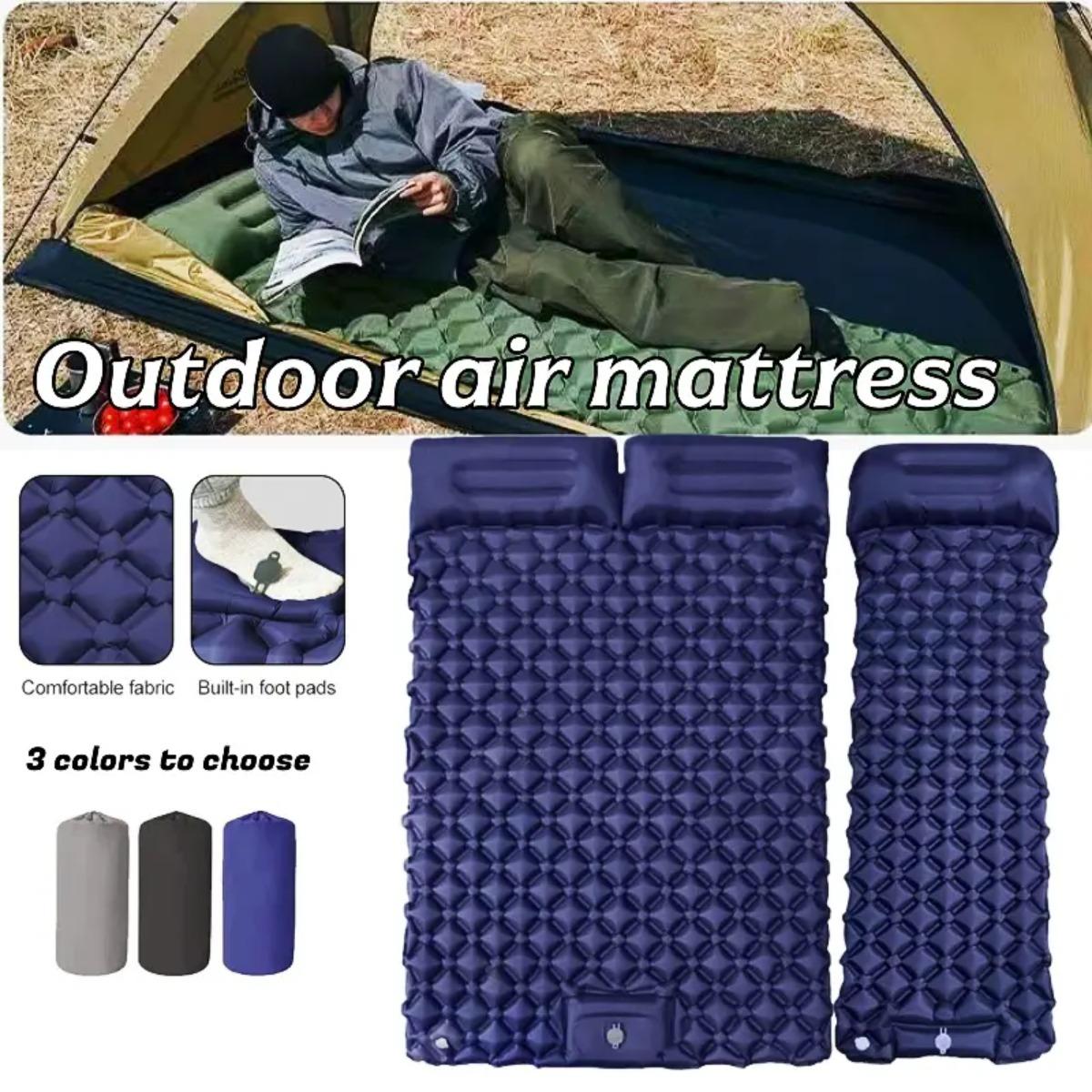 فراش هوائي قابل للنفخ فردي ومز - مراجعة Outdoor Camping Rugs وسعره