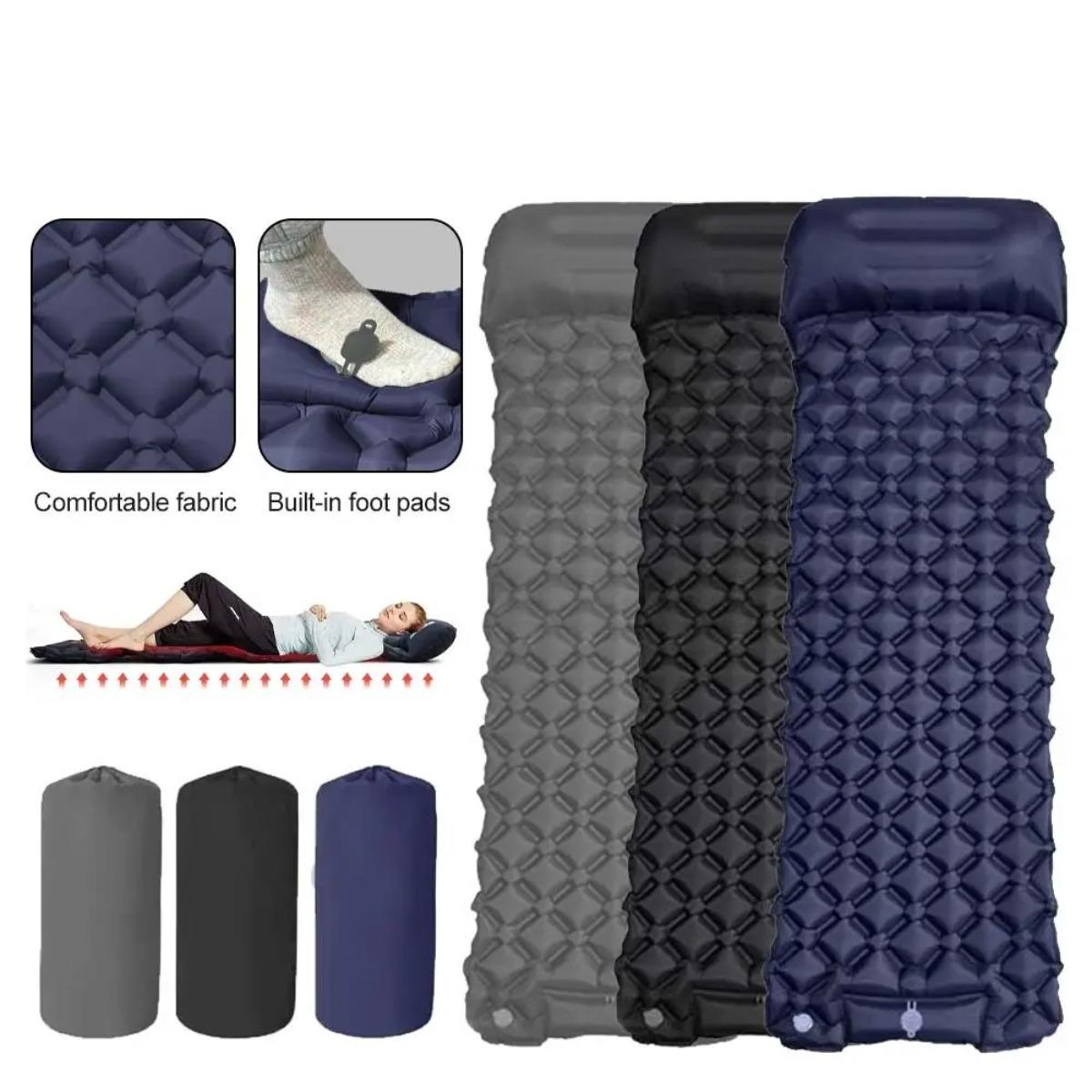 فراش هوائي قابل للنفخ فردي ومز - مراجعة Outdoor Camping Rugs وسعره