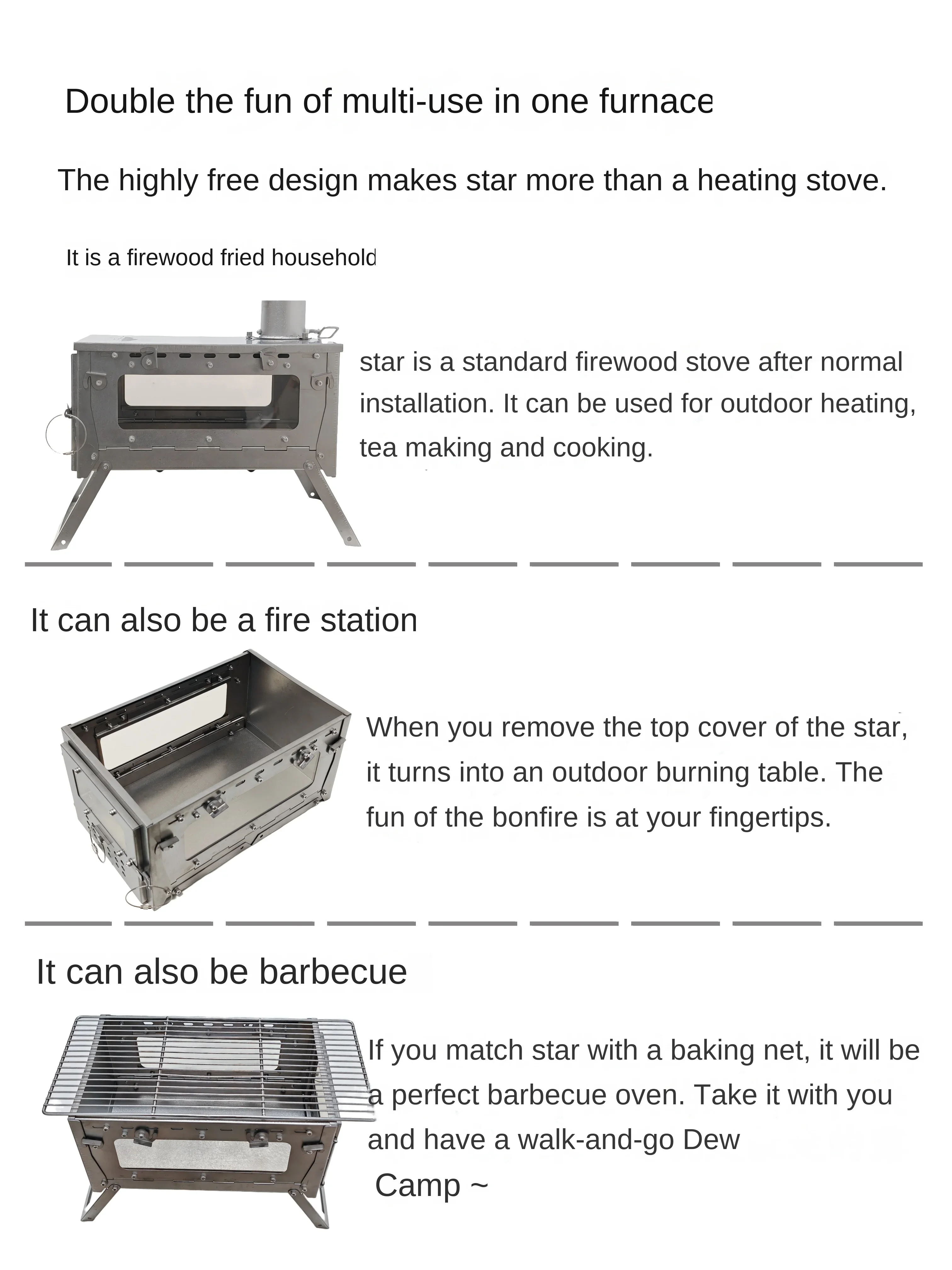 WT Star Ti سبائك التيتانيوم لل - مراجعة Outdoor Camping Oven وسعره