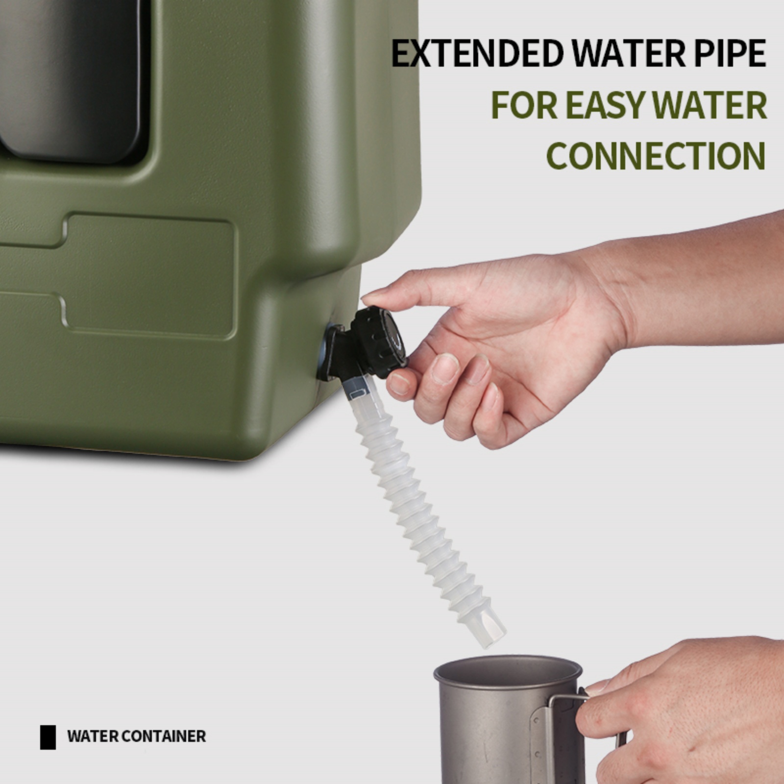 خزان ماء محمول للتخييم سعة 15/ - مراجعة Outdoor Camping Water Tank وسعره
