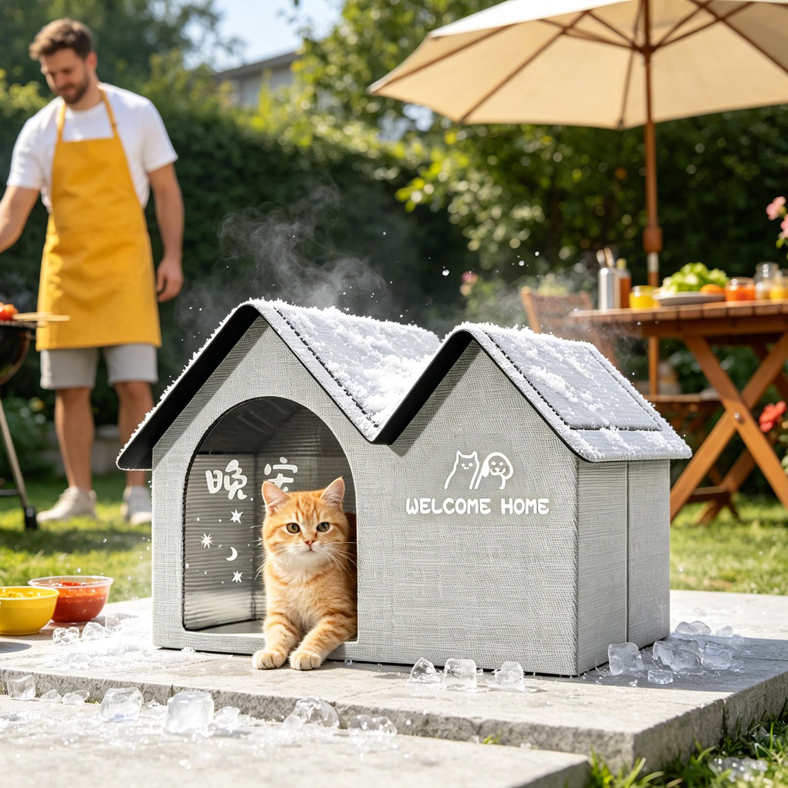 بيت قطط معزول مقاوم للماء من ق - مراجعة Outdoor Camping Dog Bed وسعره