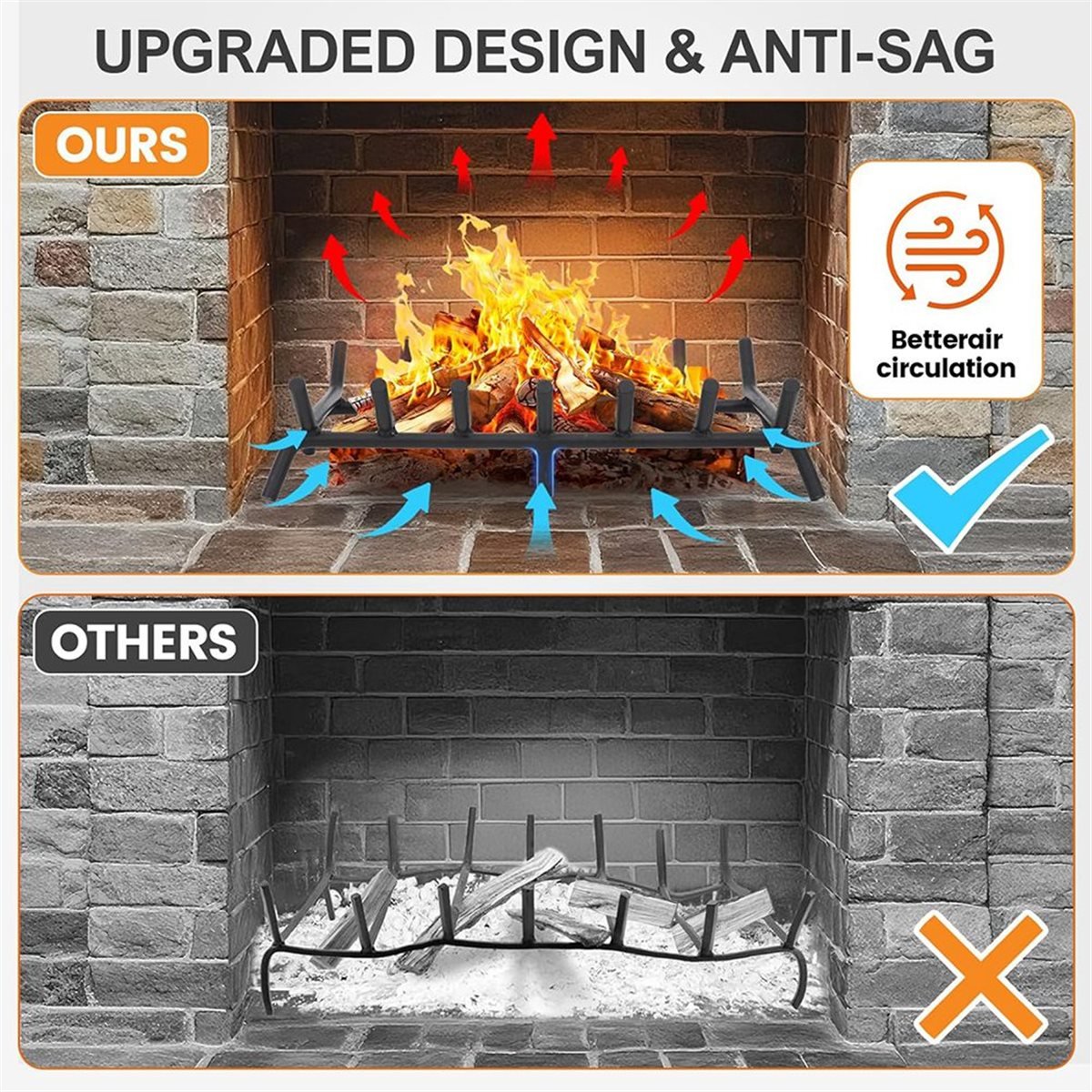 شبكة سجل الموقد الجديدة - حامل - مراجعة Outdoor Camping Fireplace وسعره