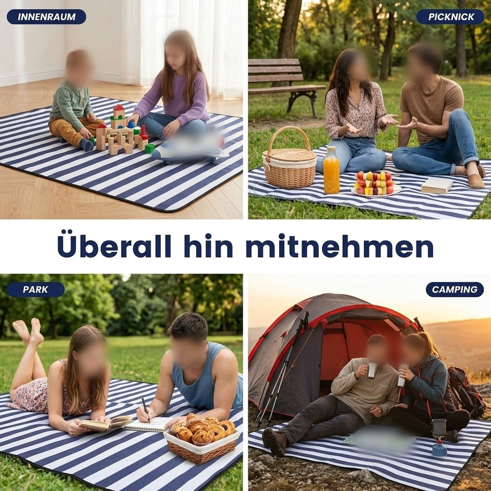 بطانية نزهة مقاومة للماء وقابل - مراجعة Outdoor Camping Blanket وسعره