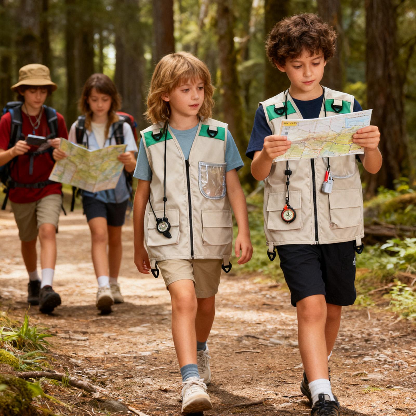 أطفال سترة لصيد السمك بلا أكما - مراجعة Outdoor Camping Activities For Kids وسعره