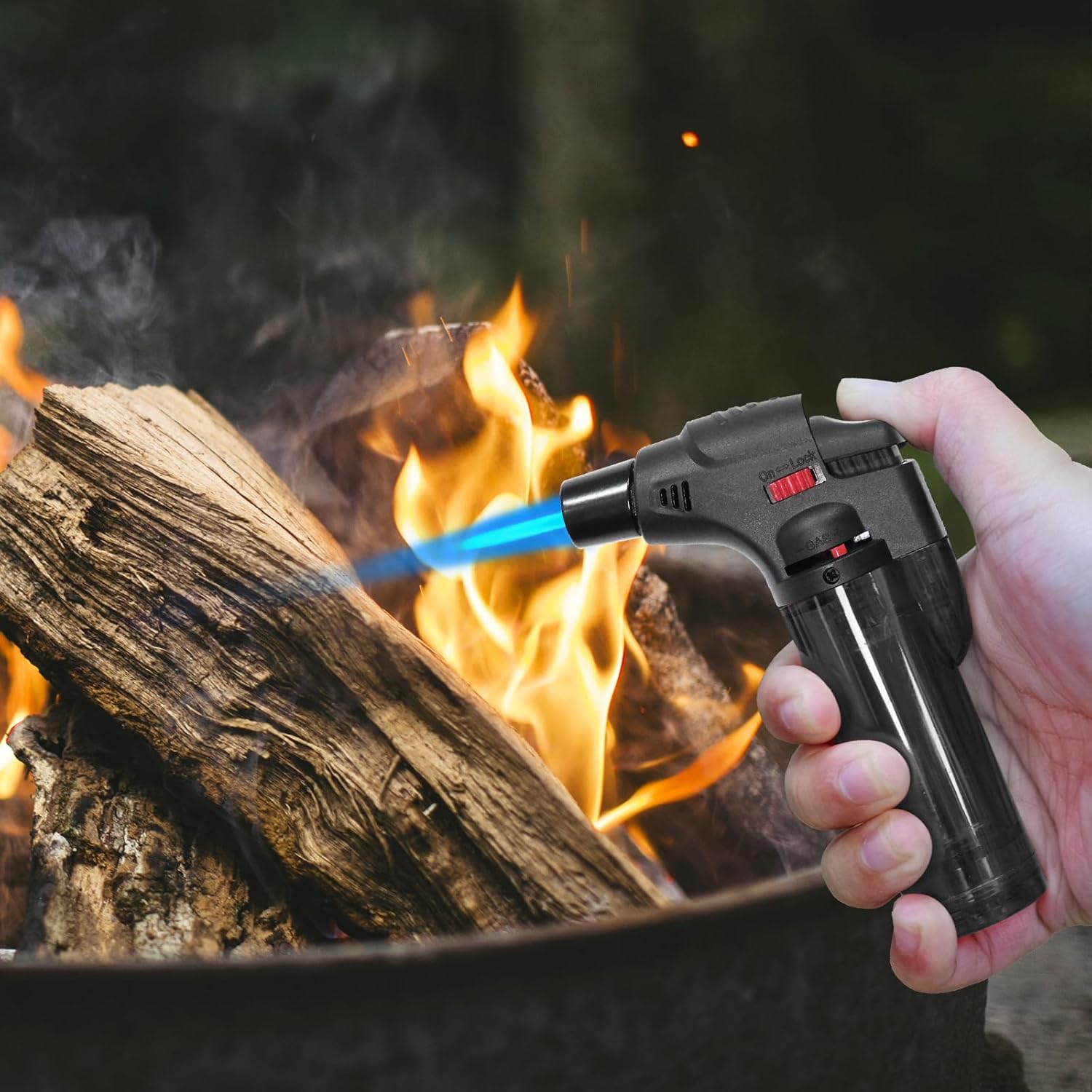 ولاعة شعلة لهب نفاثة قابلة لإع - مراجعة Outdoor Camping Fireplace وسعره
