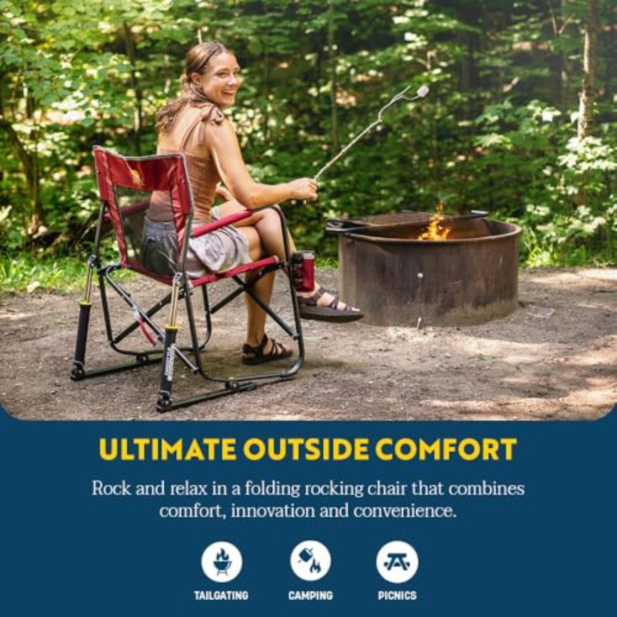 كرسي تخييم فري ستايل روكير للا - مراجعة Outdoor Camping Rocker وسعره